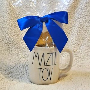 Rae Dunn MAZEL TOV Hanukkah Mug